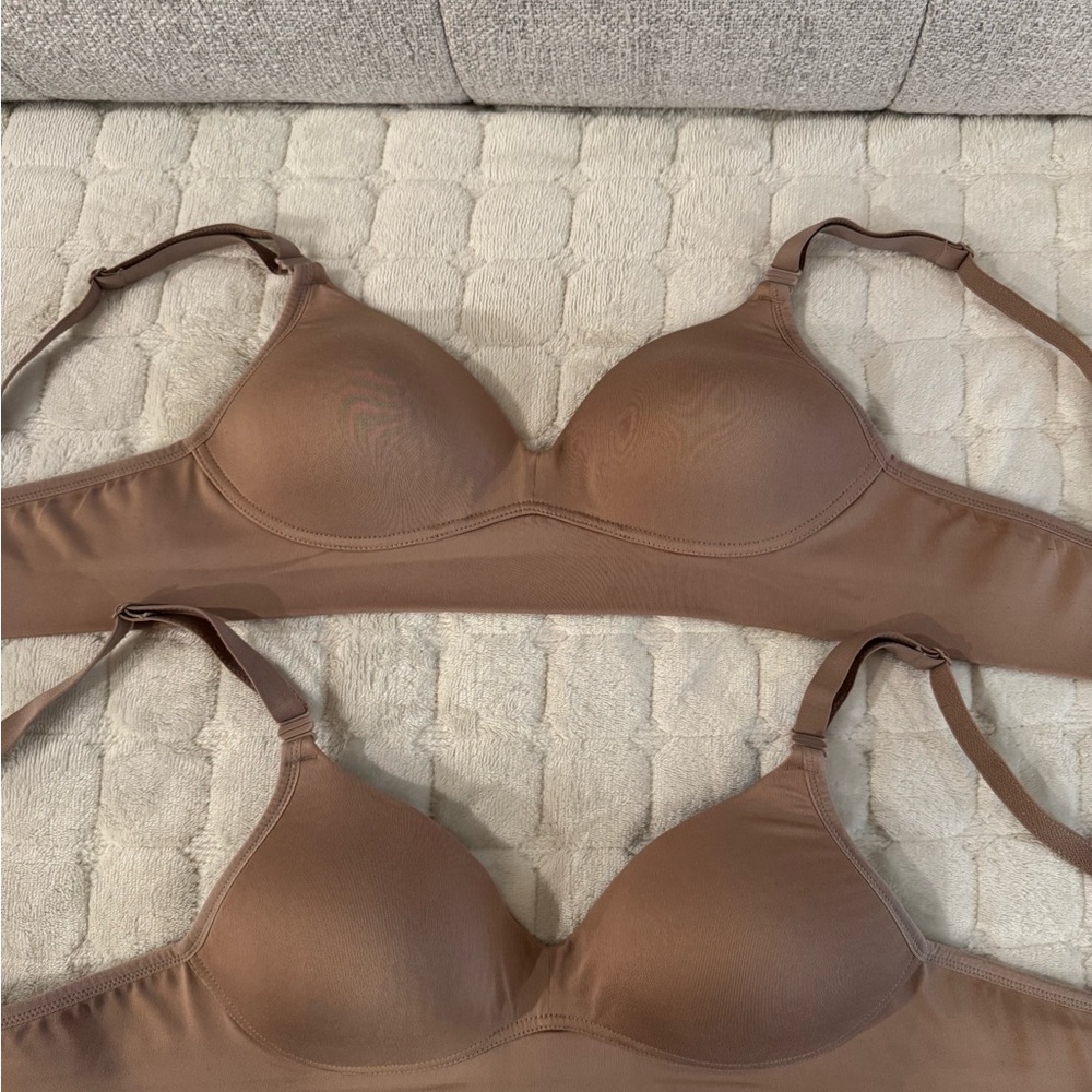 Warner's Brown Seamless Bra Set